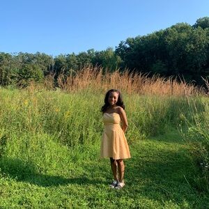 Lilly Pulitzer Strapless Yellow Dress